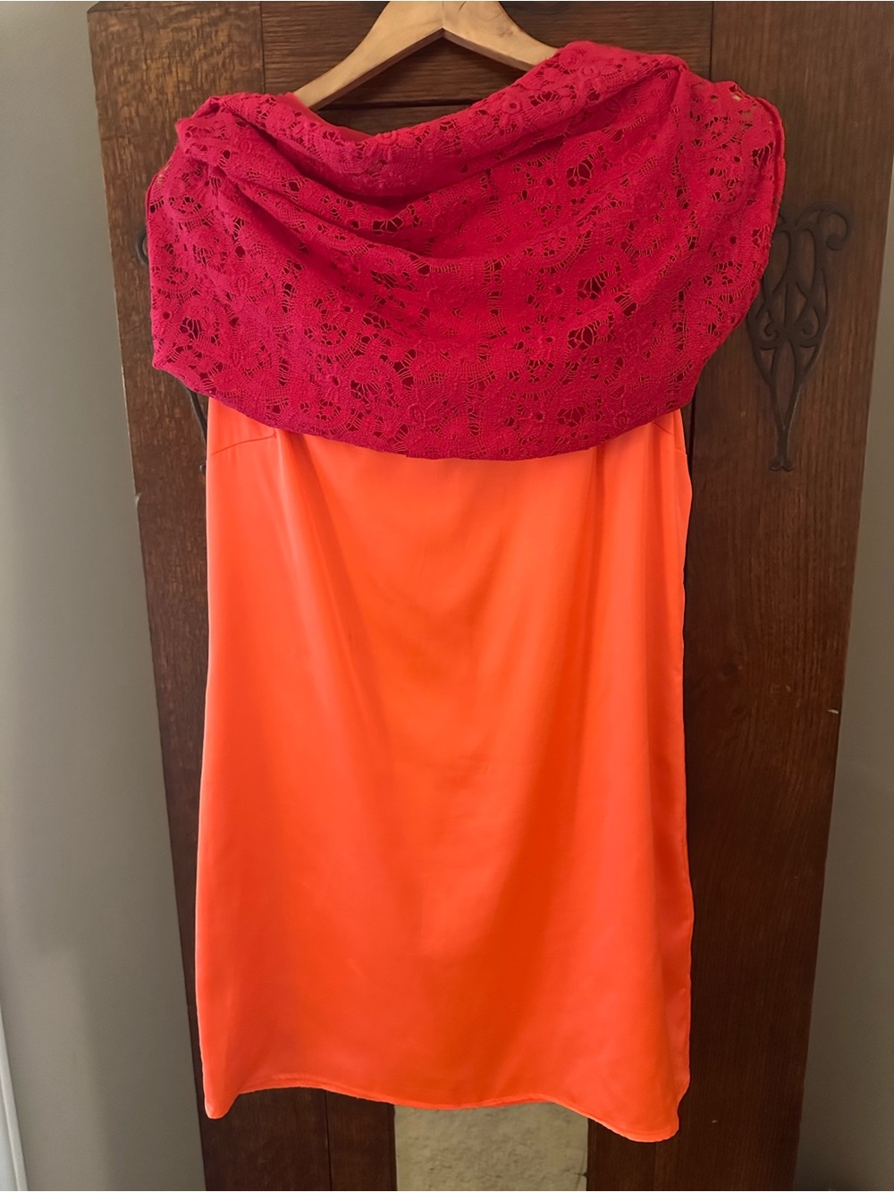 Elie Tahari Painted Lady Red Lace Sleeveless Mini Dress Size 10 - Picture 3 of 10